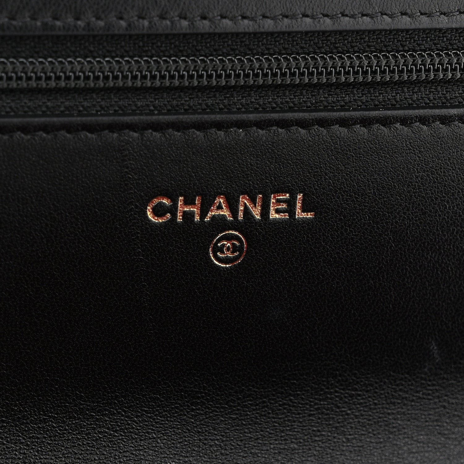 Chanel Lambskin Quilted Chanel 19 Wallet On Chain WOC Black