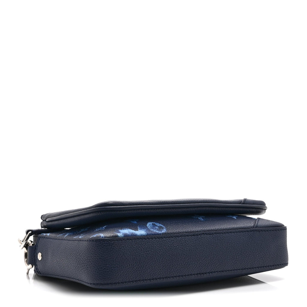 Louis Vuitton Monogram Ink Watercolor Trio Messenger Bag Blue