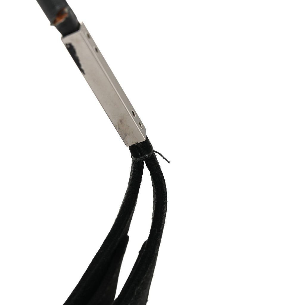 Gucci Suede Logo Shoulder Bag Black