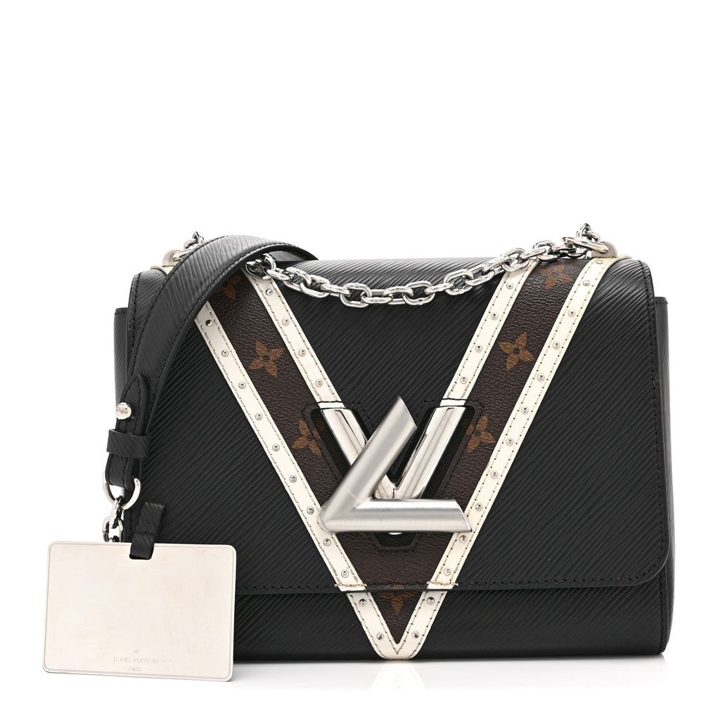 Louis Vuitton Epi Monogram Twist Shoulder Bag MM Black