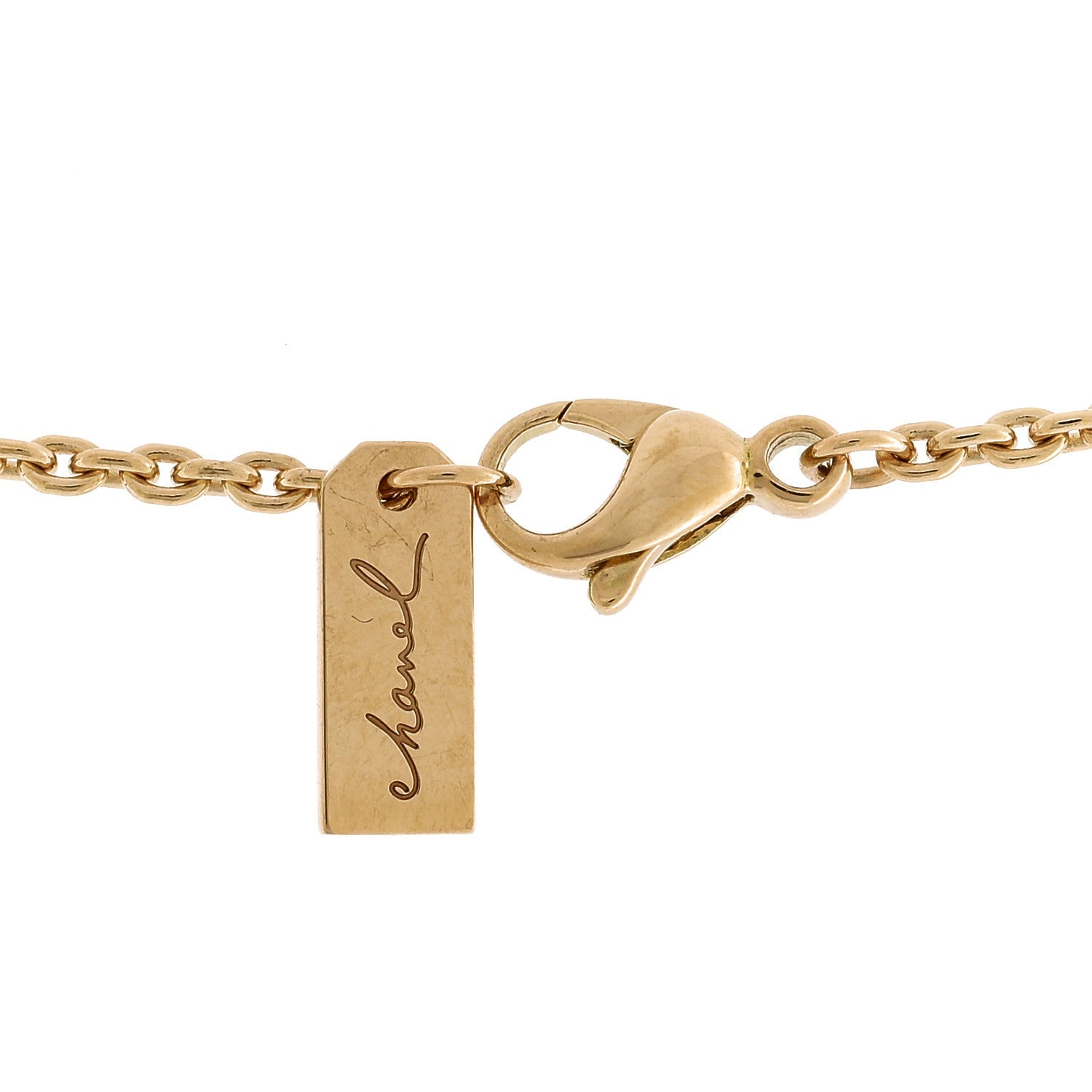 18K Yellow Gold Diamond Talismans Medal Pendant Necklace