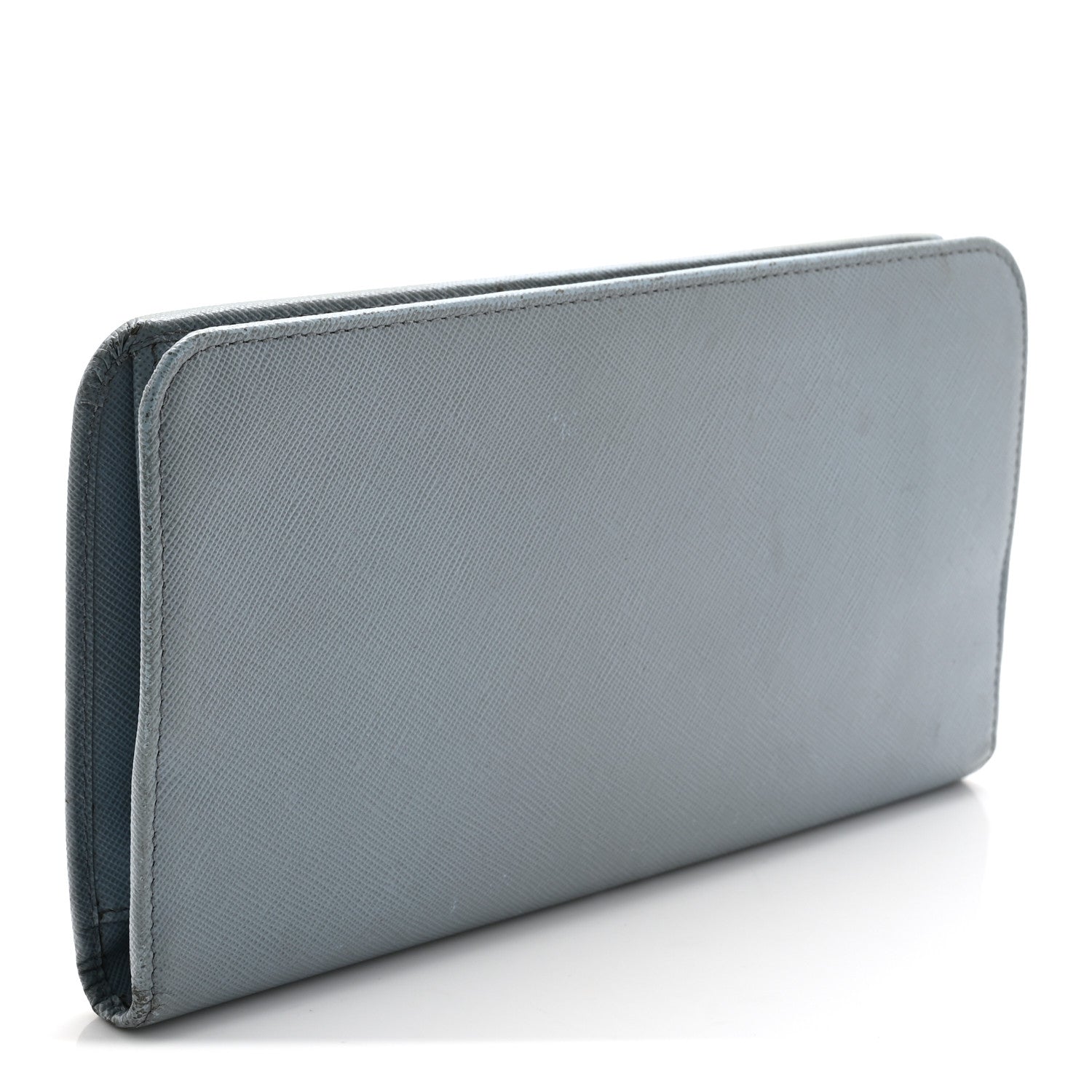 Prada Saffiano Metal Continental Wallet Astrale