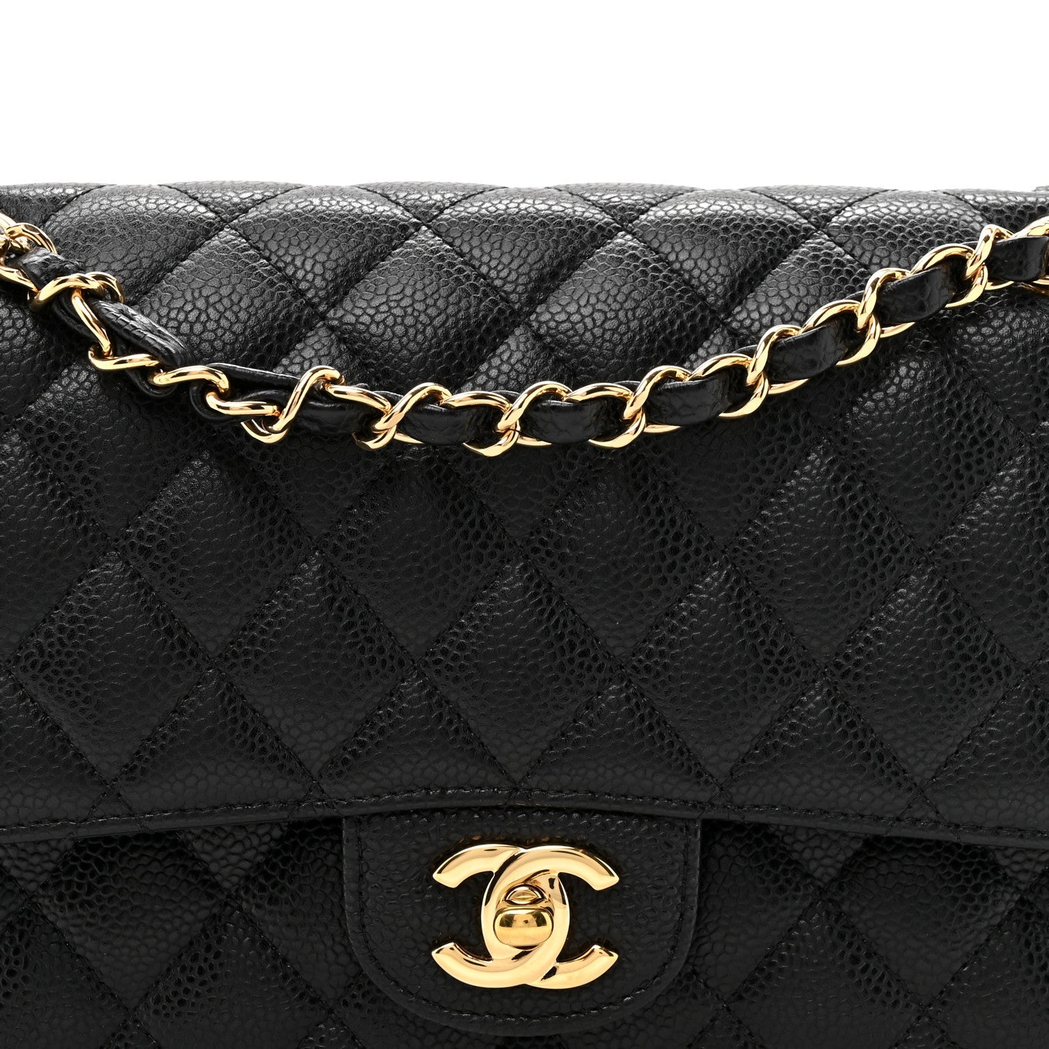Chanel Caviar Quilted Medium Double Flap Black
