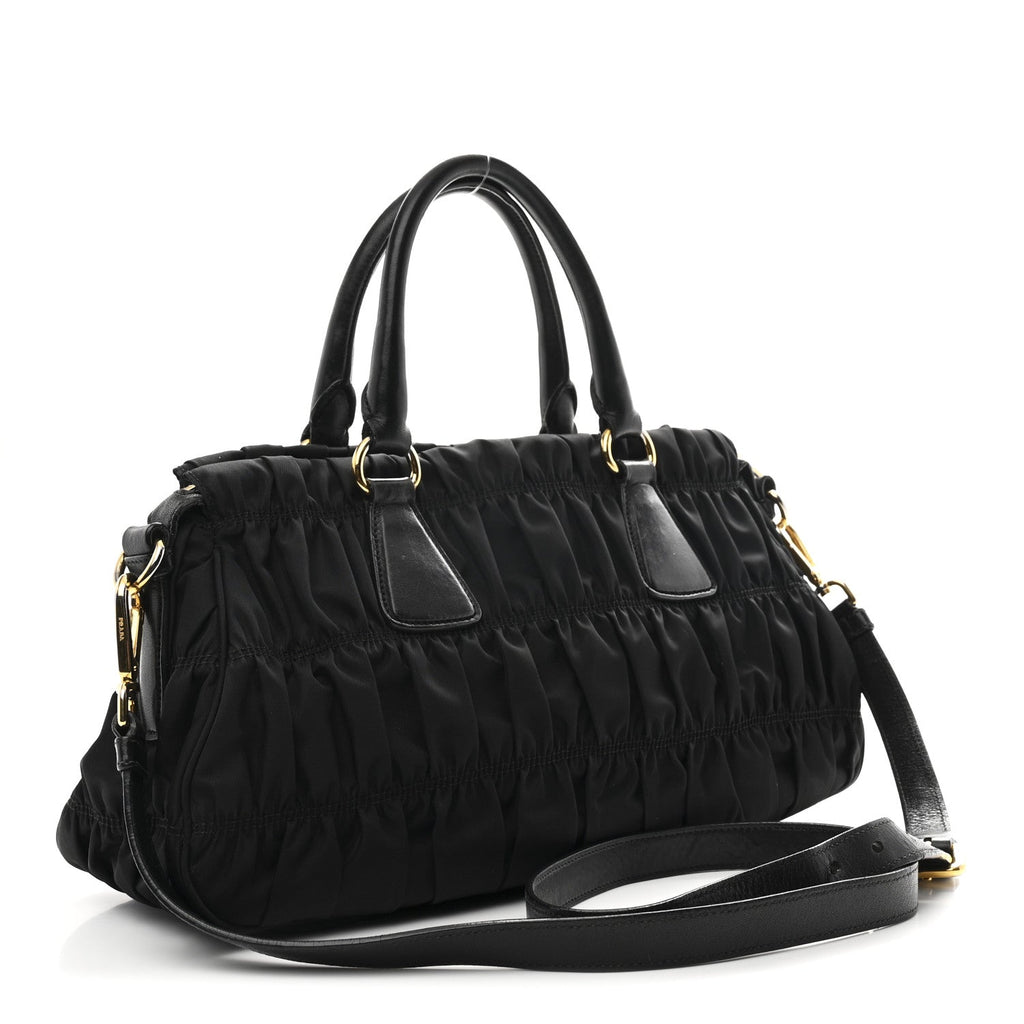 Prada Tessuto Nylon Gaufre Tote Black