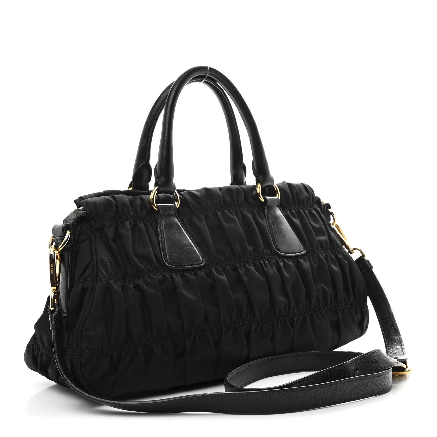 Prada Tessuto Nylon Gaufre Tote Black