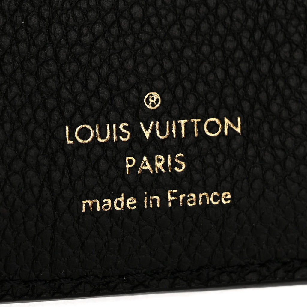 Louis Vuitton Empreinte Monogram Giant Victorine Wallet Black Beige