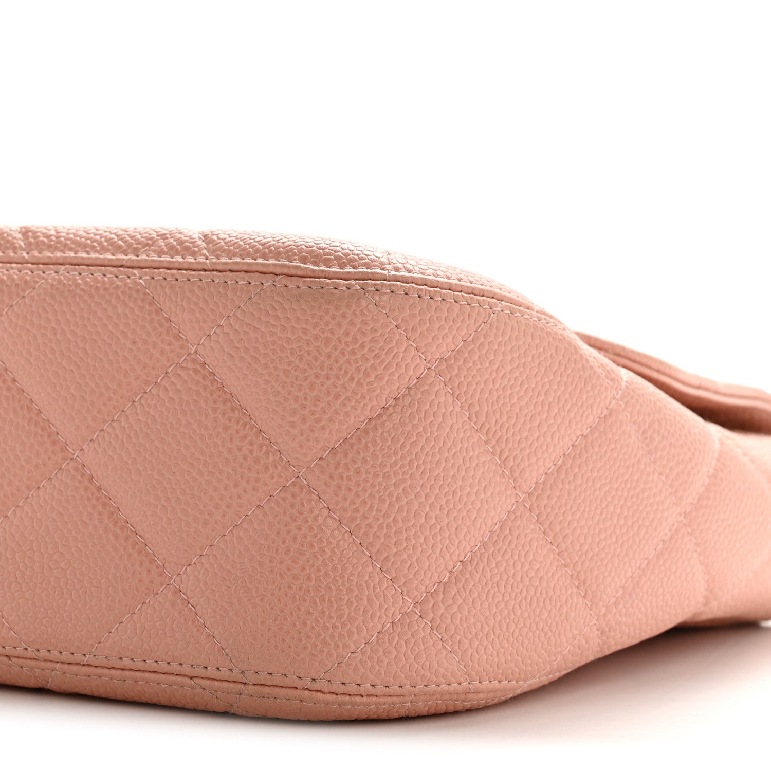 Chanel Caviar Quilted XL Jumbo Single Flap Light Pink