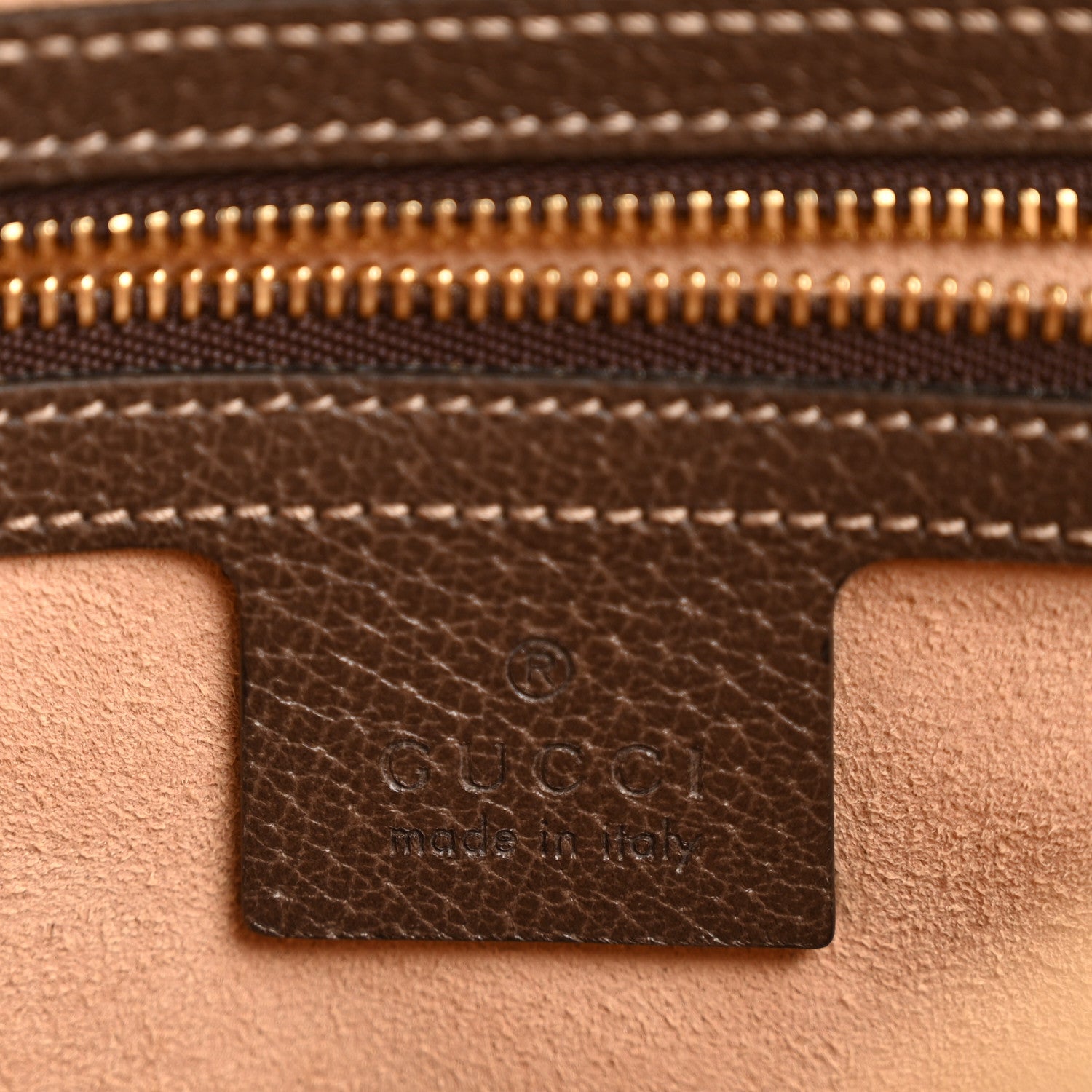 Gucci GG Supreme Monogram Web Small Ophidia Shoulder Bag Brown