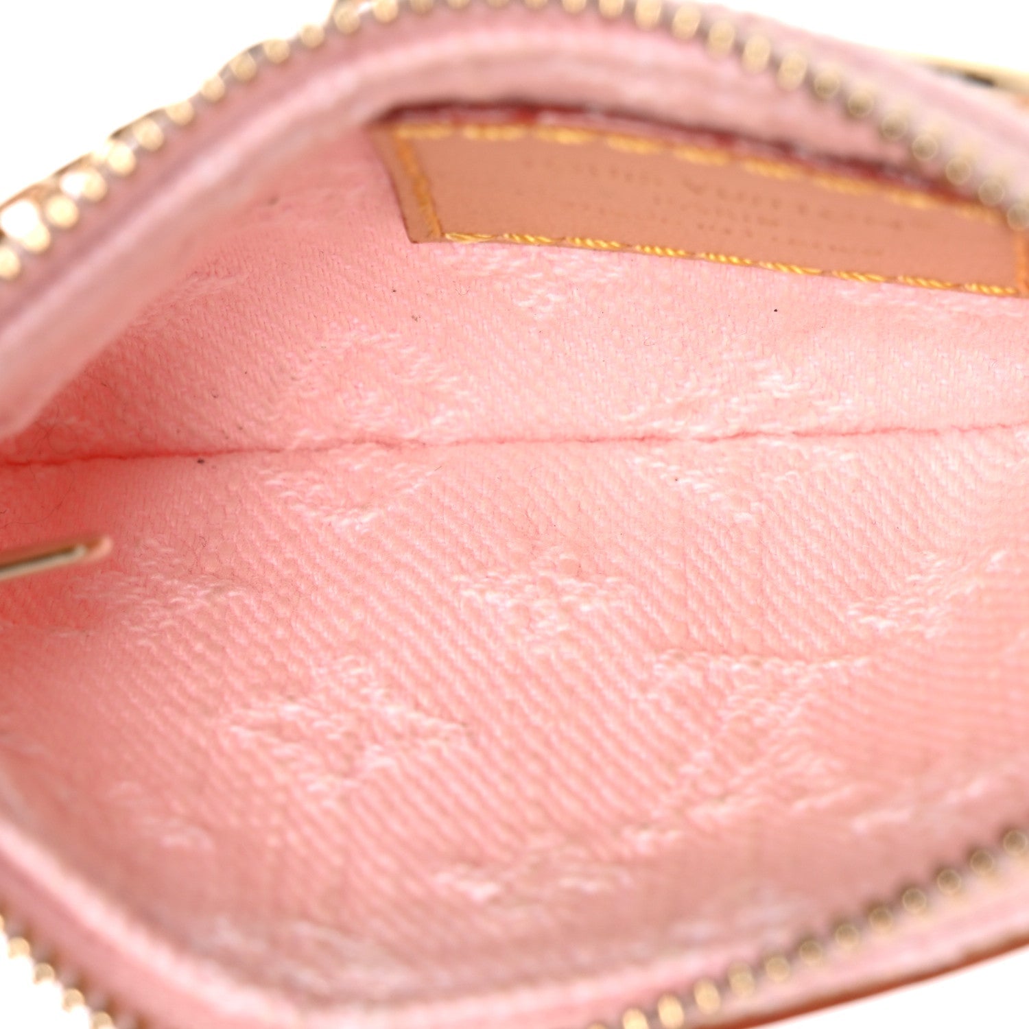 Louis Vuitton Monogram Denim Key Pouch Washed Pink