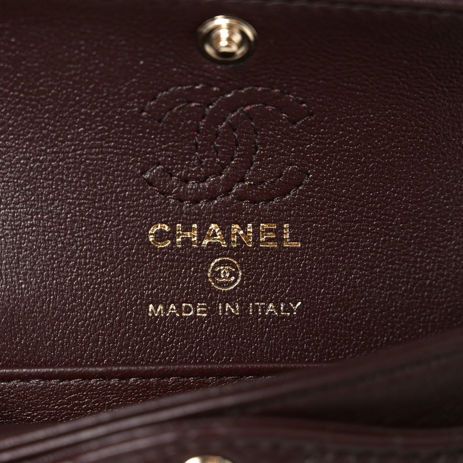 Chanel Lambskin Quilted Mini Double Flap With Hook Dark Brown