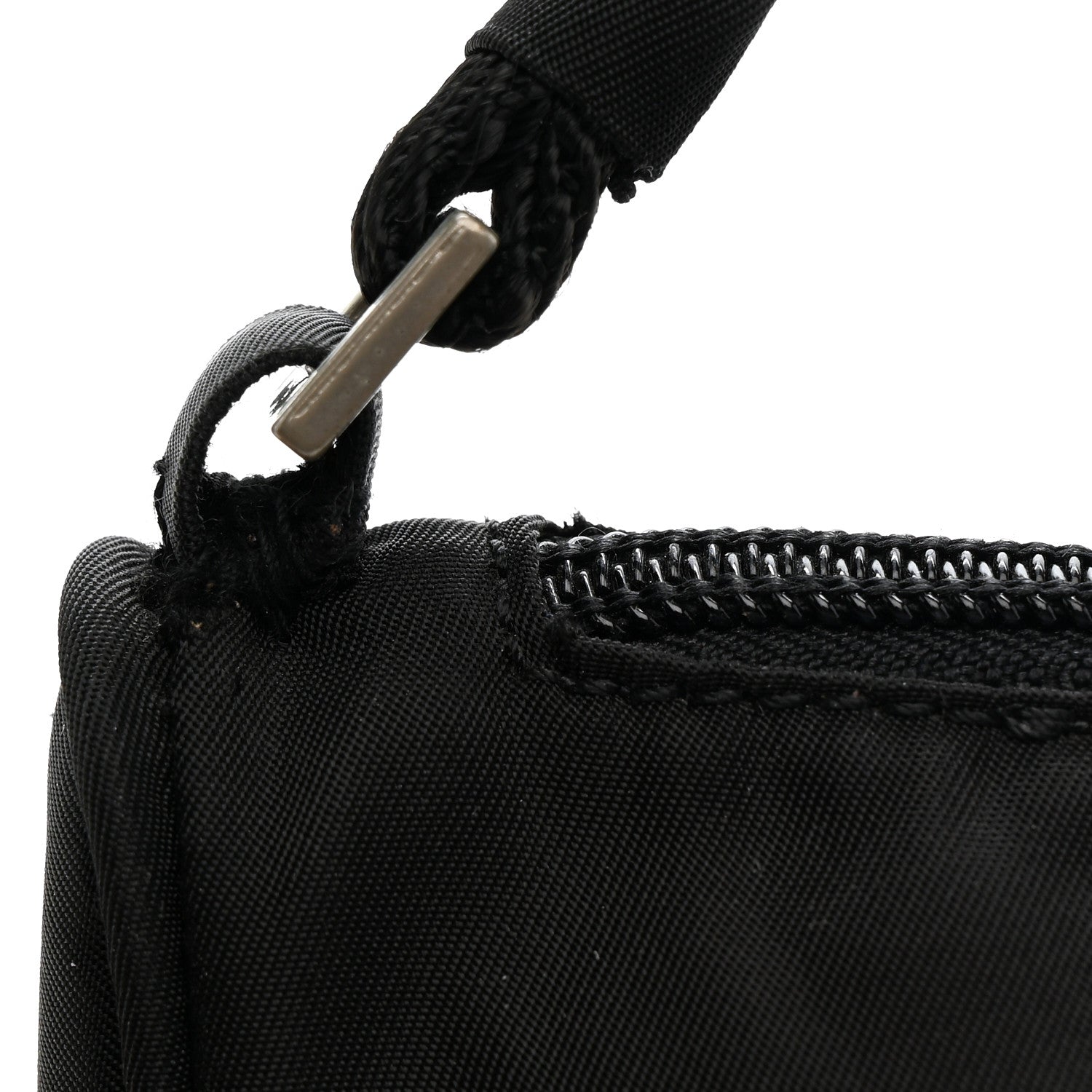 Prada Tessuto Nylon Pochette Bag Black