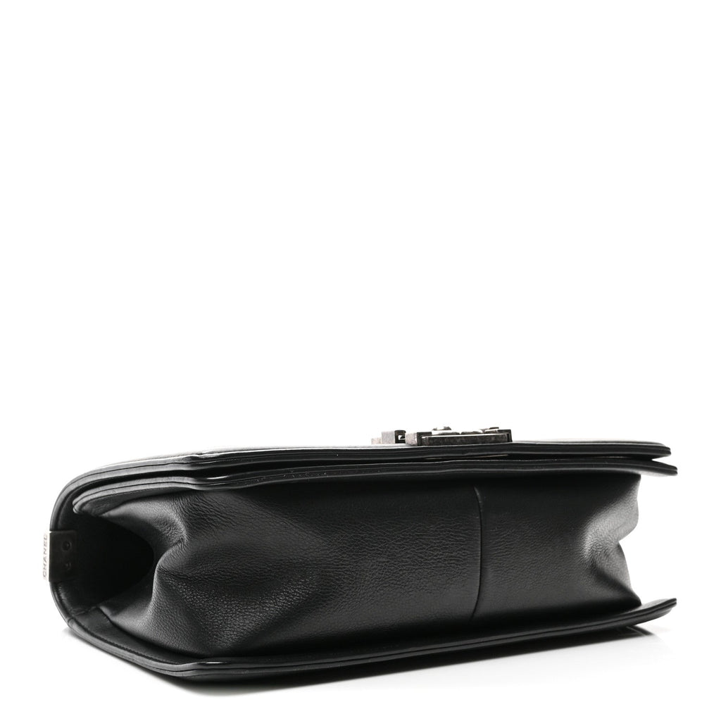 Chanel Calfskin Quilted Medium Boy Flap Black