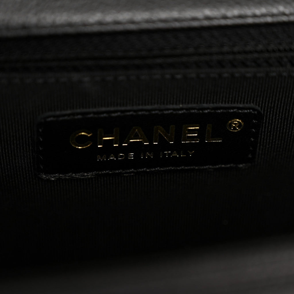 Chanel Caviar Quilted New Medium Boy Flap Black