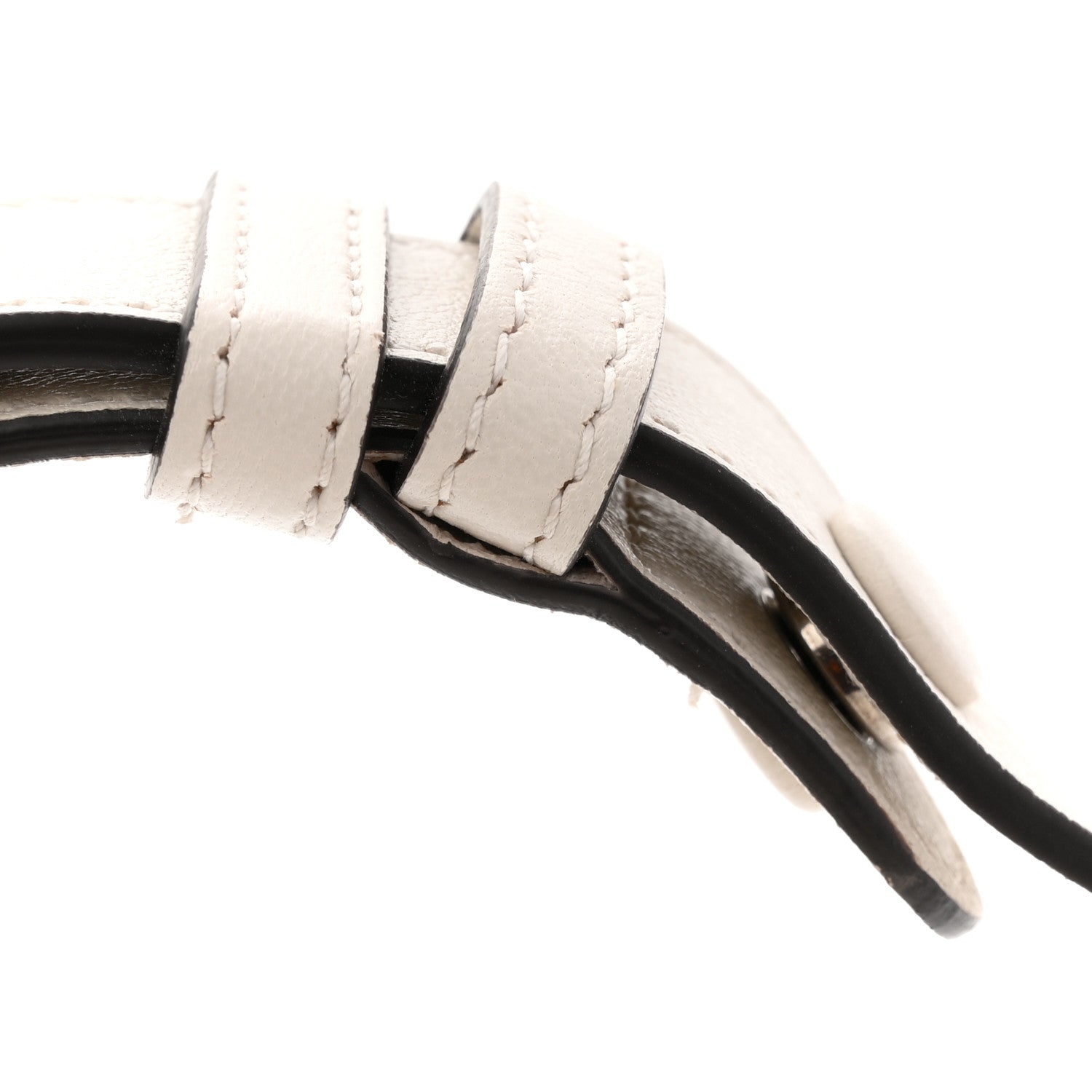 Gucci Sakai Be Green Calfskin Diagonal Stitched Mini Blondie Barrel Shoulder Bag Mystic White