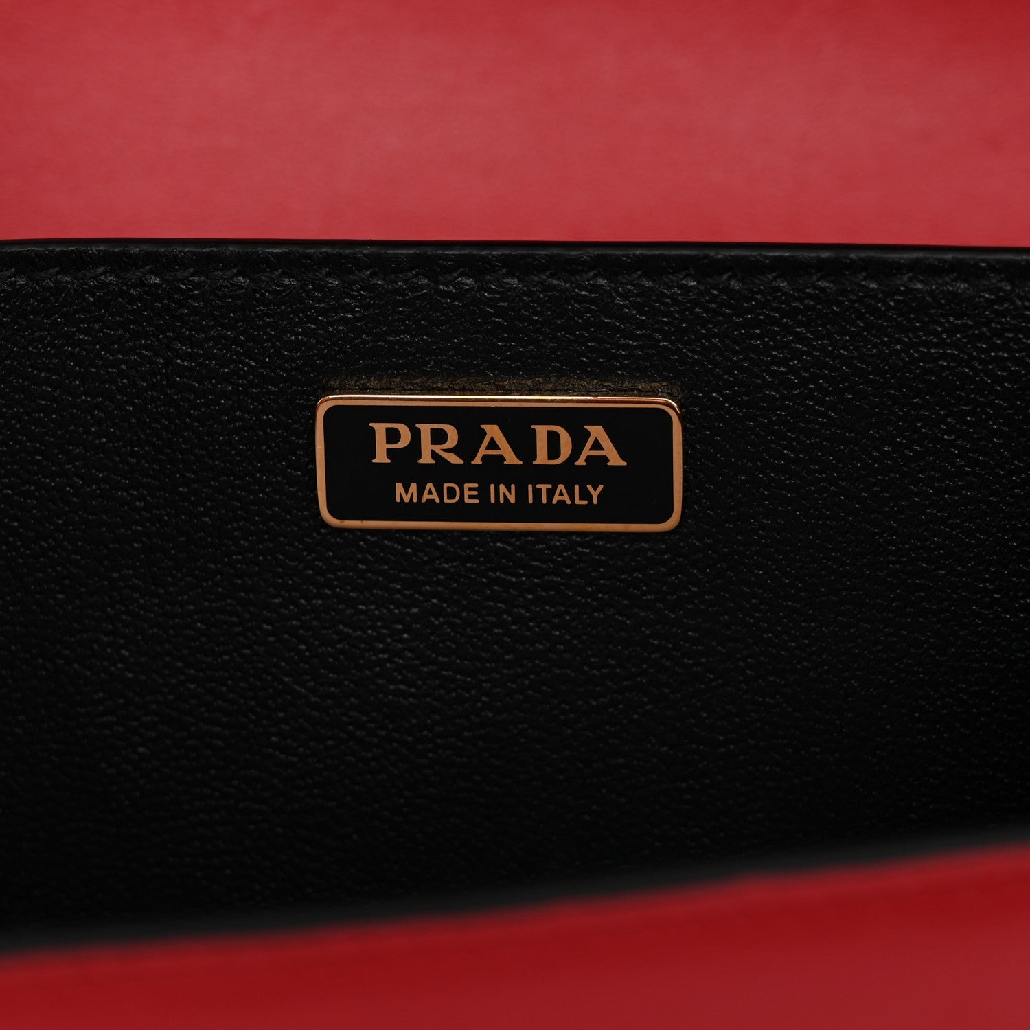 Prada City Calfskin Saffiano Cahier Bag Fuoco Black
