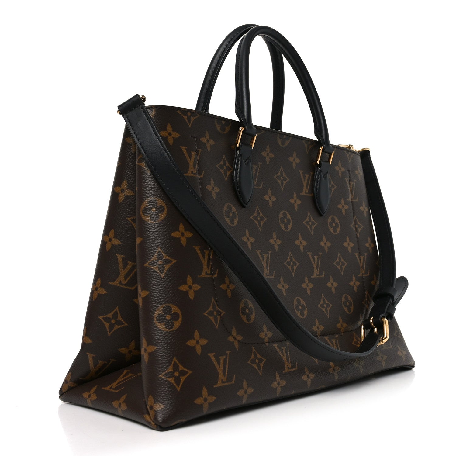Louis Vuitton Monogram Flower Tote Black