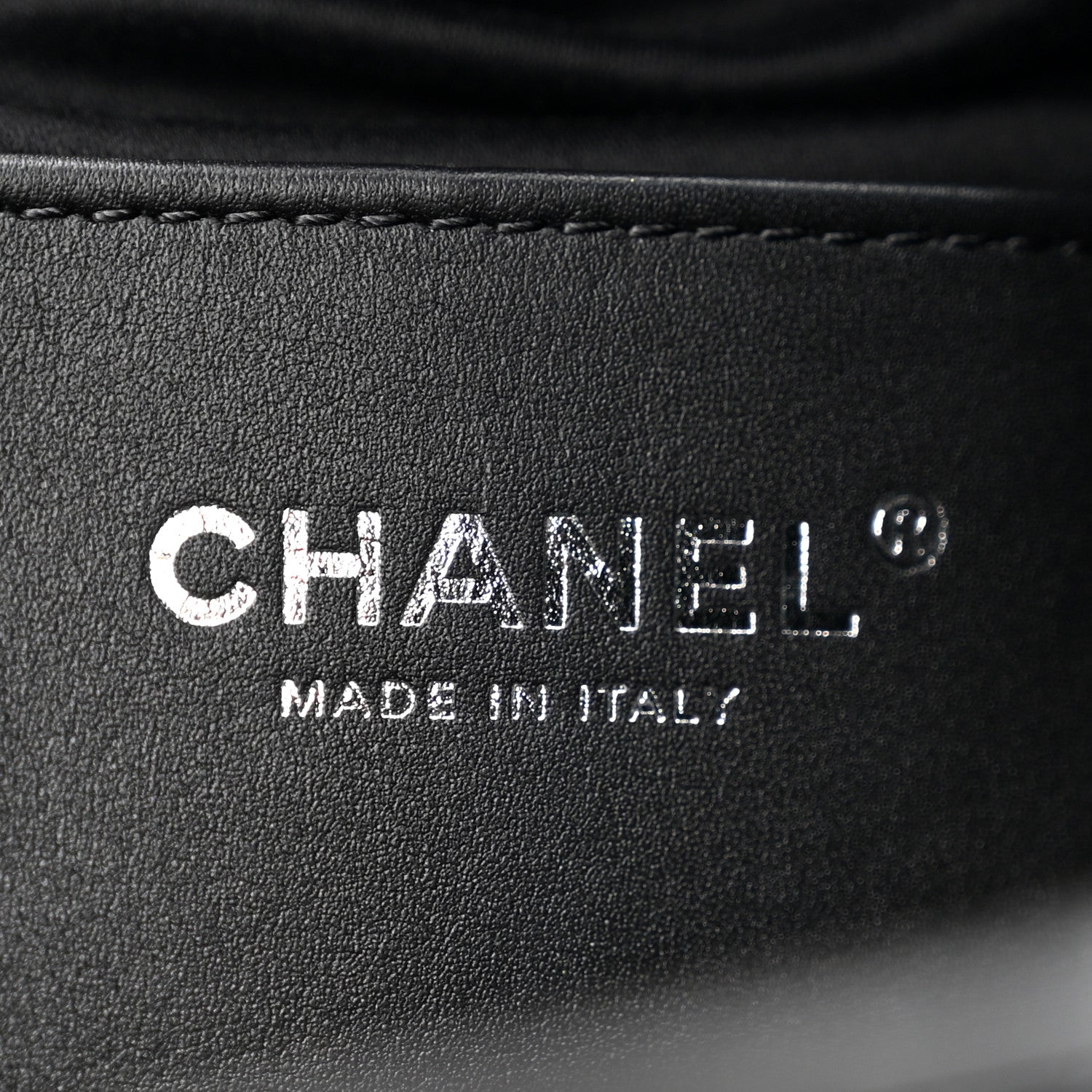 Chanel Shiny Crumpled Calfskin Quilted Small Chanel 25 Handbag Black