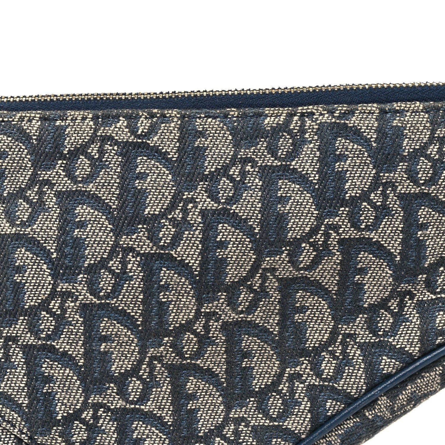 Christian Dior Monogram Mini Saddle Pochette Navy