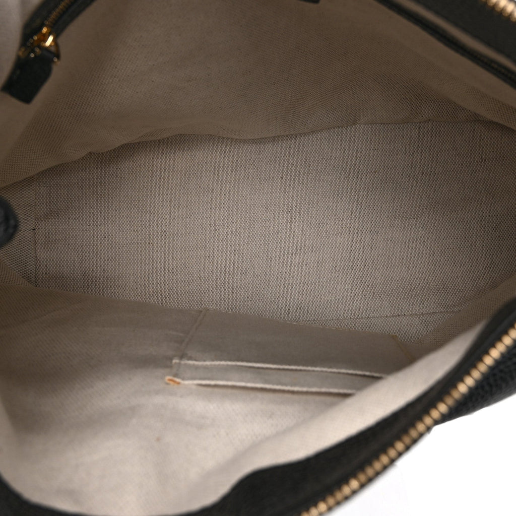 Gucci Pebbled Calfskin Large Soho Hobo Black