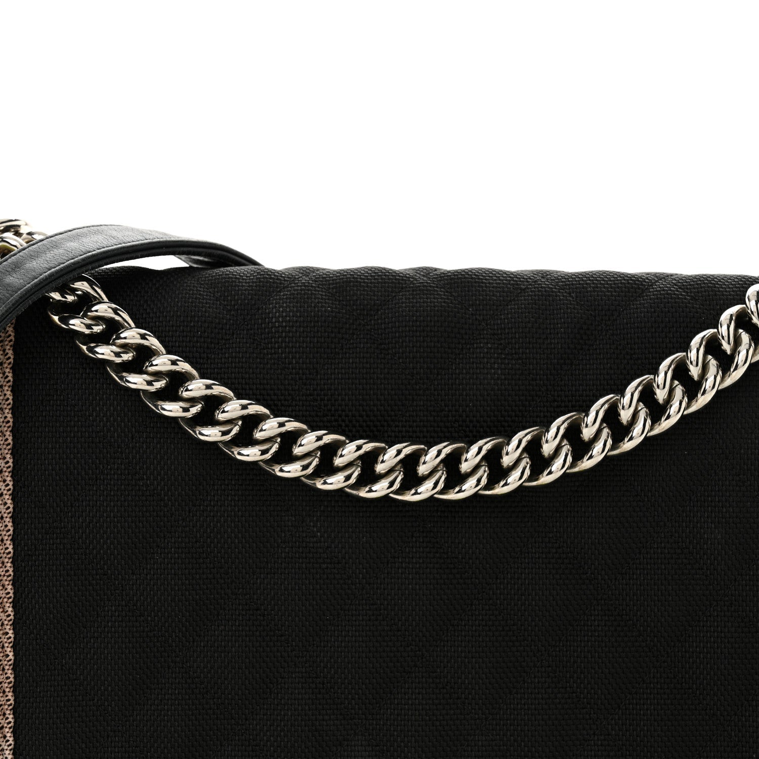 Chanel Canvas Quilted New Medium Fluo Boy Flap Black Grey Yellow