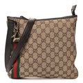 Gucci Monogram Web Jolicoeur Charms Messenger Dark Brown