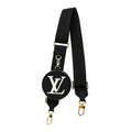 Louis Vuitton Nylon Empreinte Monogram Giant Bandouliere Strap with Coin Purse Black Beige
