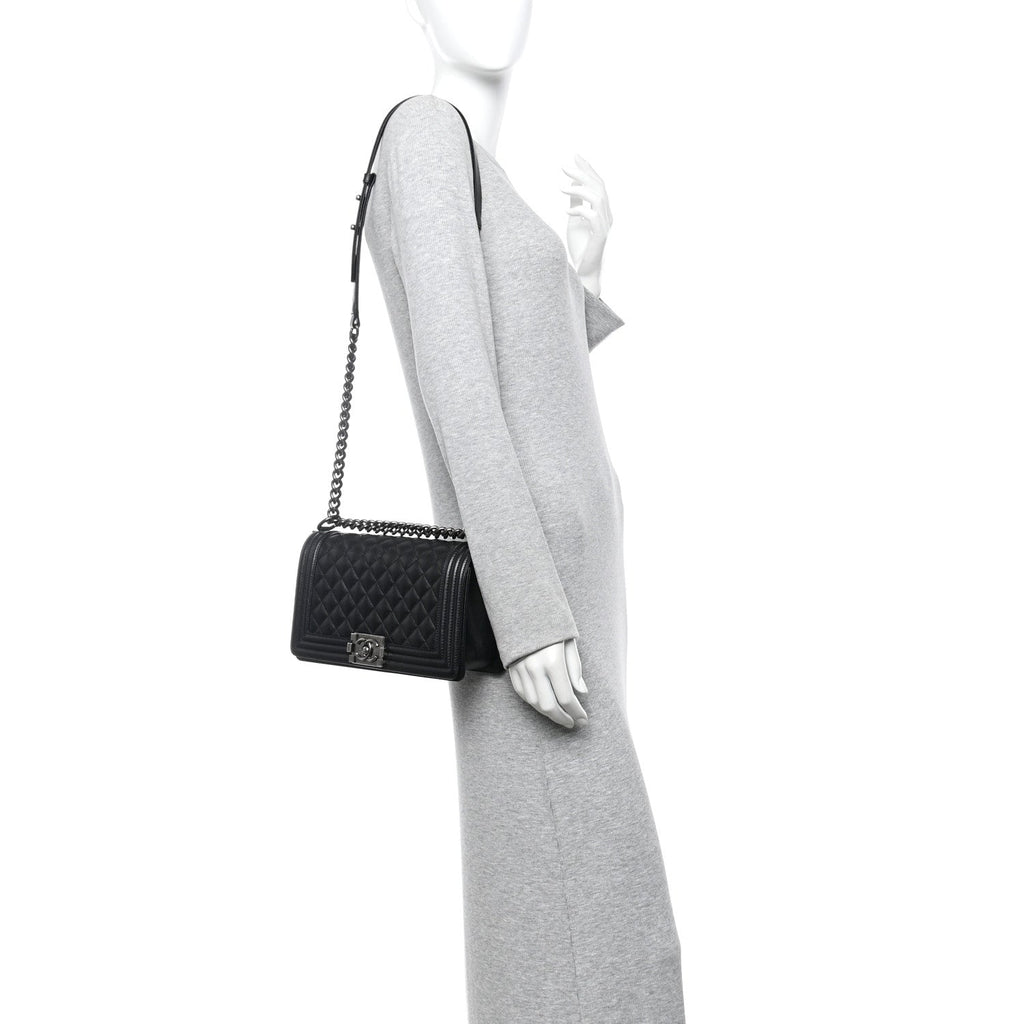 Chanel Caviar Quilted Medium Boy Flap Black