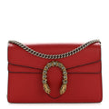 Gucci Calfskin Super Mini Dionysus Shoulder Bag Hibiscus Red