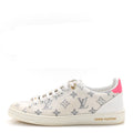Louis Vuitton Technical Fabric Calfskin Monogram Frontrow Sneakers 39 Pink