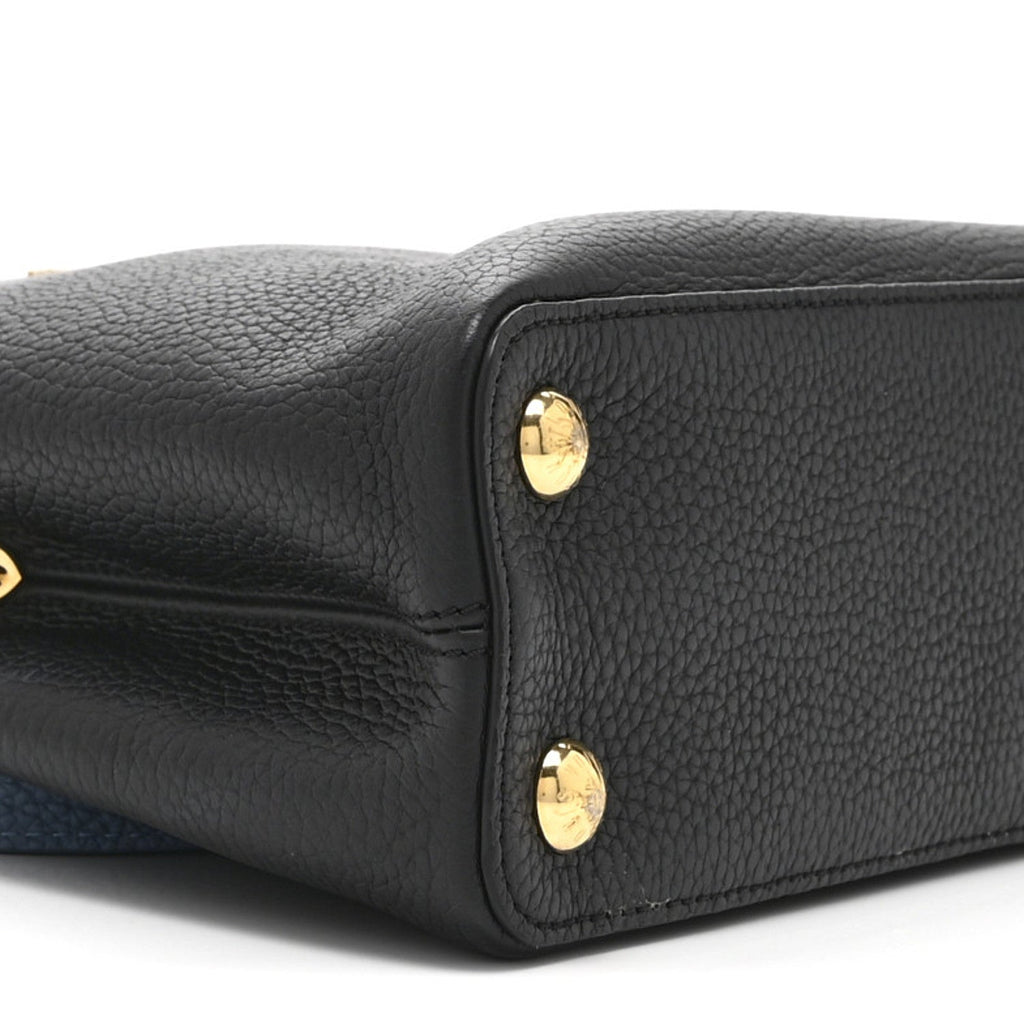 Louis Vuitton Taurillon Capucines BB Black General Blue