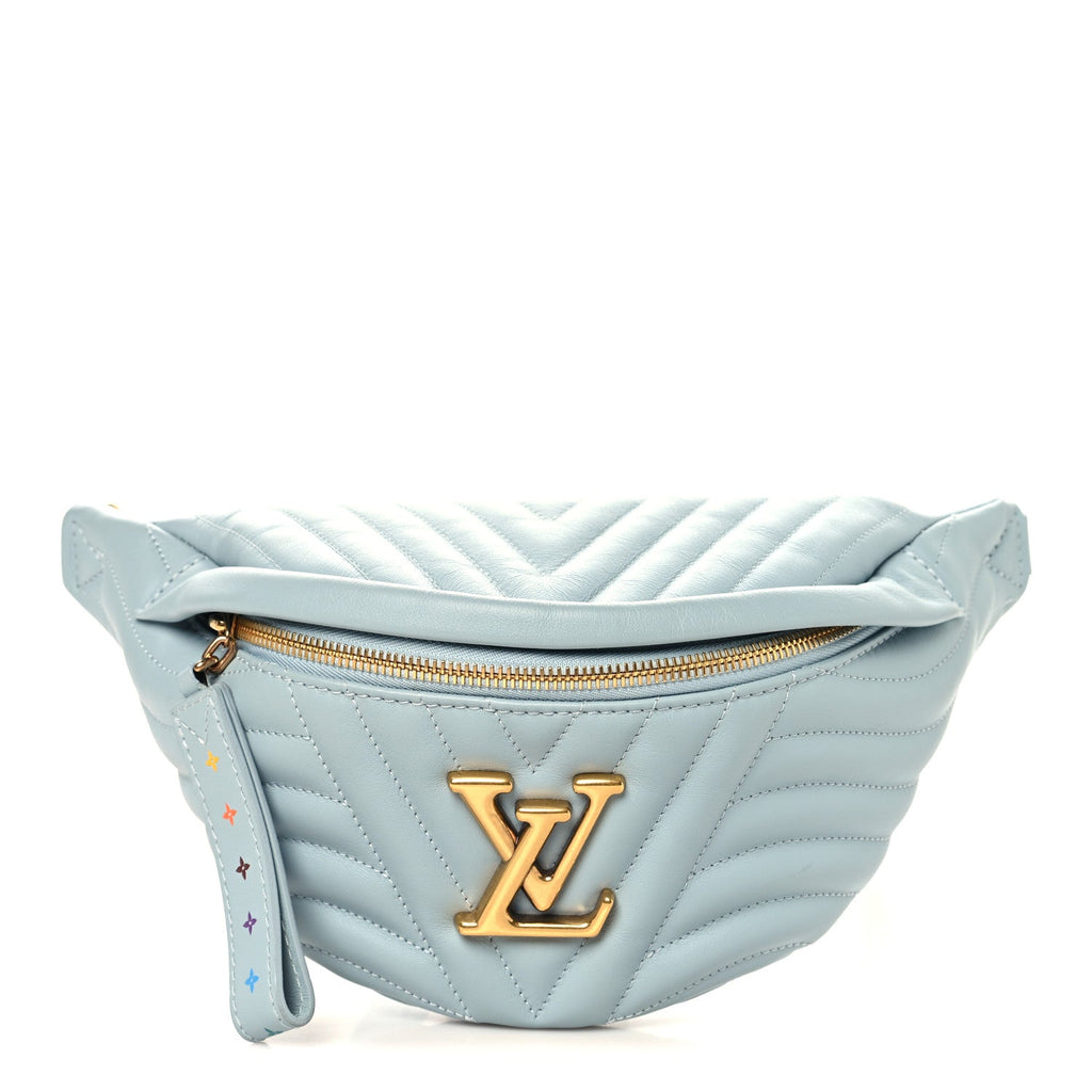 Louis Vuitton Calfskin New Wave Bumbag Porcelain Blue