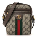 Gucci GG Supreme Monogram Web Mini Ophidia Messenger Brown