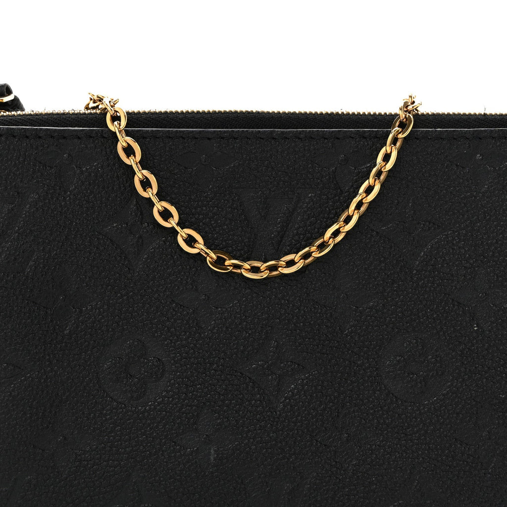 Louis Vuitton Empreinte Double Zip Pochette Black