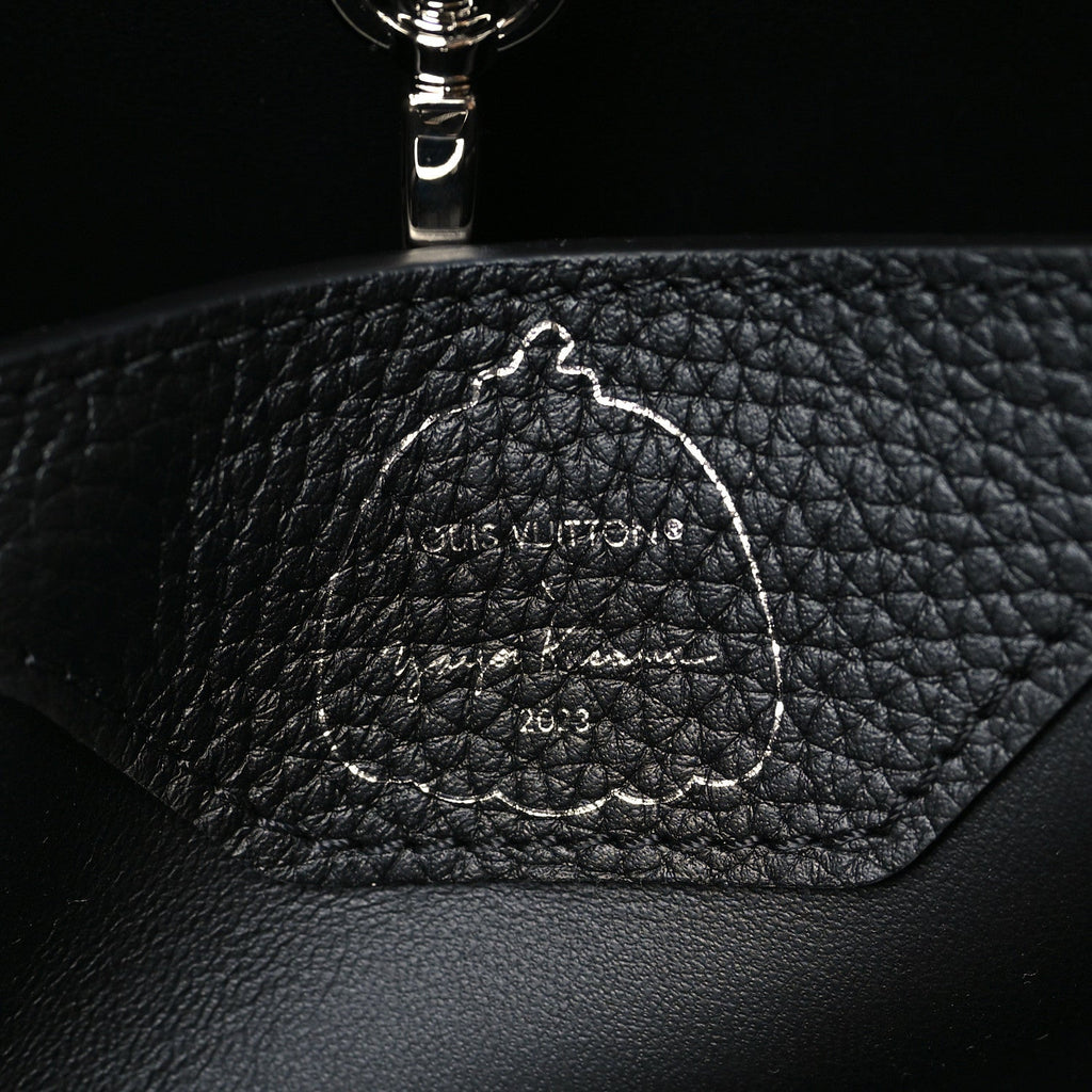 Louis Vuitton LV X YK Taurillon Capucines MM Black