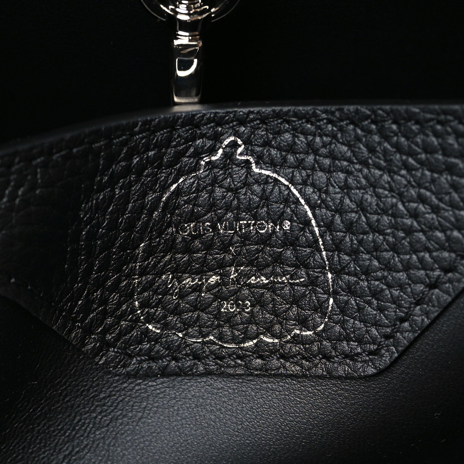 Louis Vuitton LV X YK Taurillon Capucines MM Black