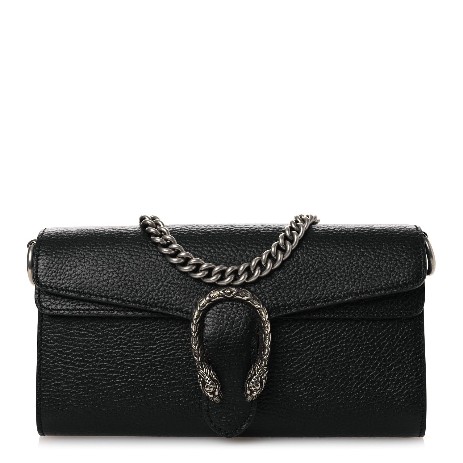 Gucci Dollar Calfskin Web Small Dionysus Crossbody Bag Black