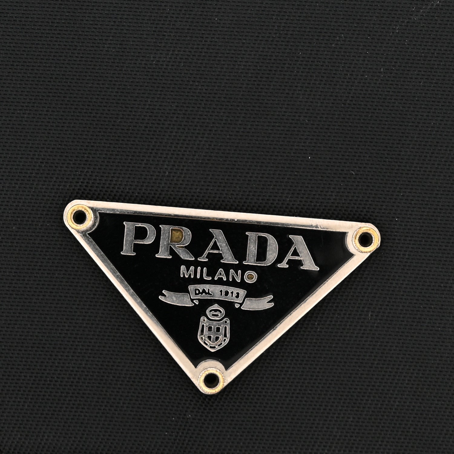Prada Tessuto Nylon Tri-Fold Compact Wallet  Black