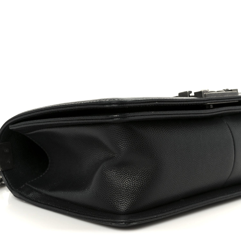 Chanel Caviar Quilted Medium Boy Flap Black
