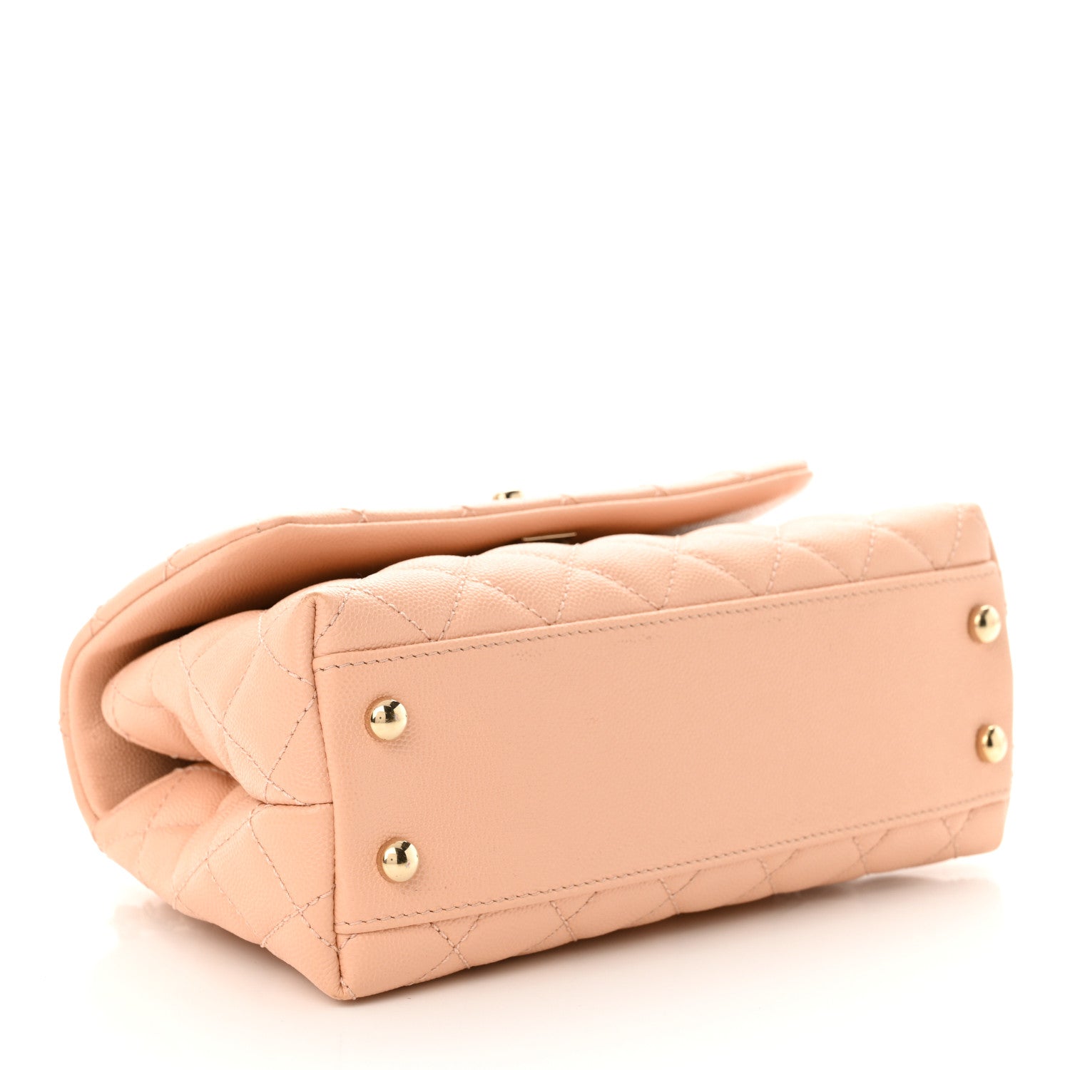 Chanel Caviar Quilted Mini Coco Handle Flap Light Pink