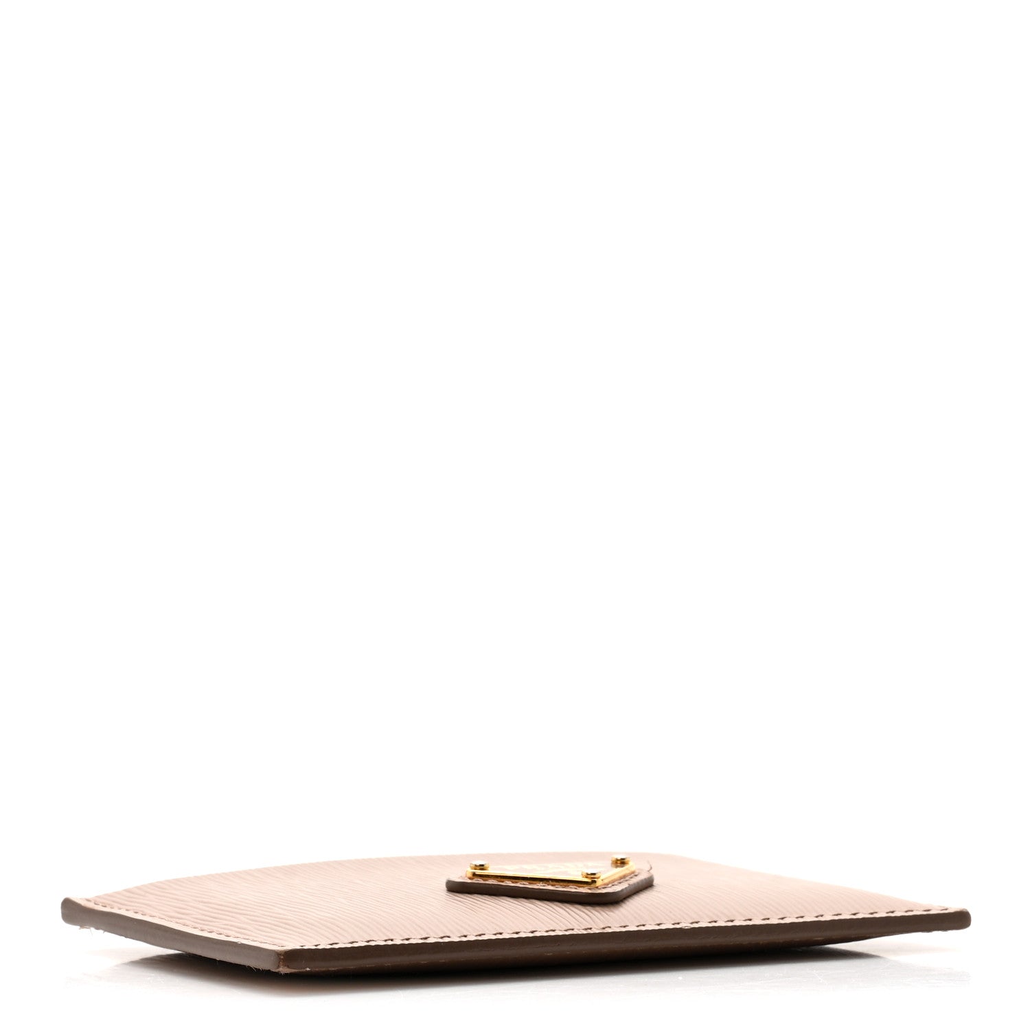 Prada Vitello Move Triangle Card Case Cipria