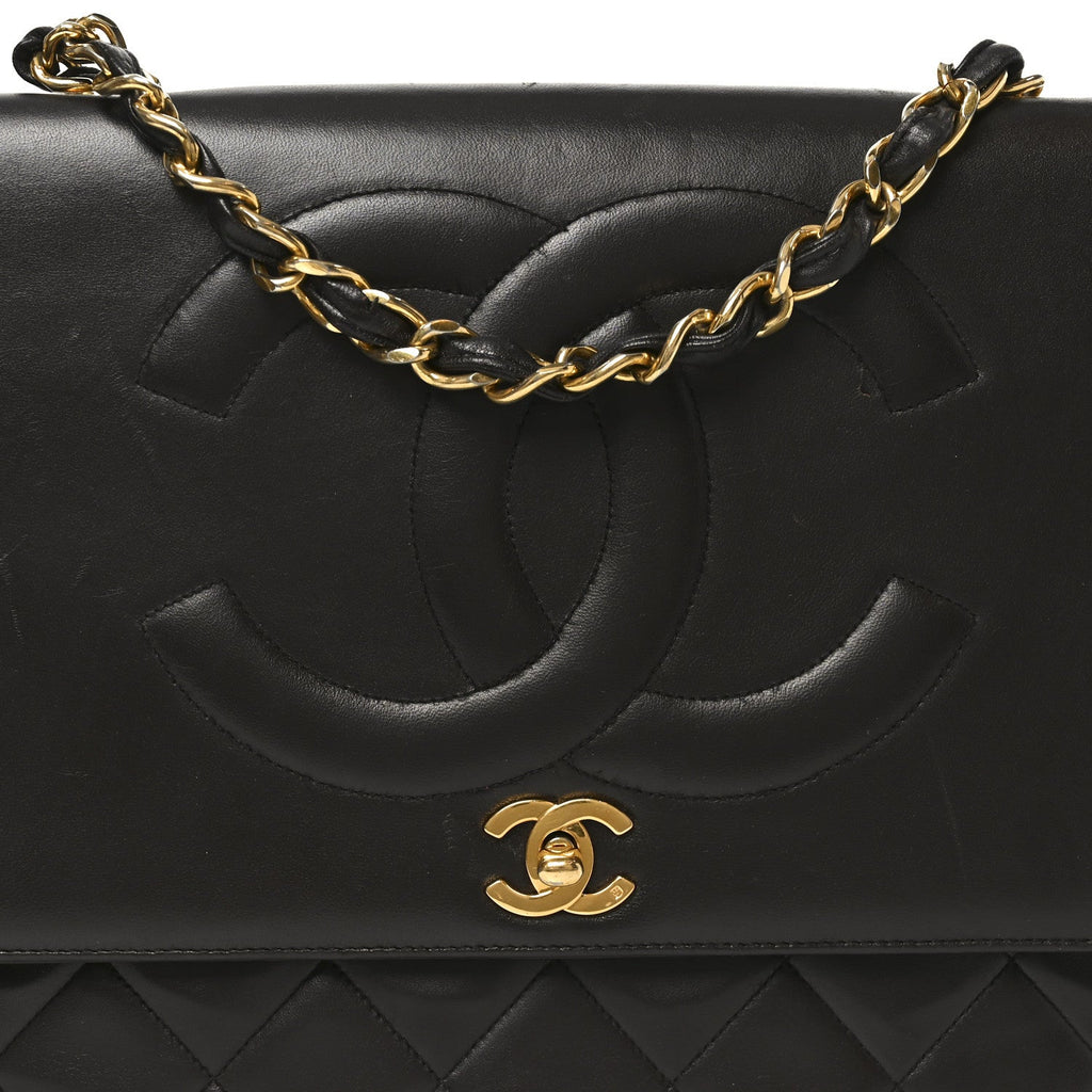 Chanel Lambskin Quilted CC Maxi Jumbo Single Flap Brown