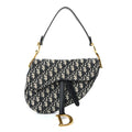 Christian Dior Oblique Saddle Bag Blue