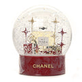 Glass N°5 Perfume Bottle Snow Globe Red
