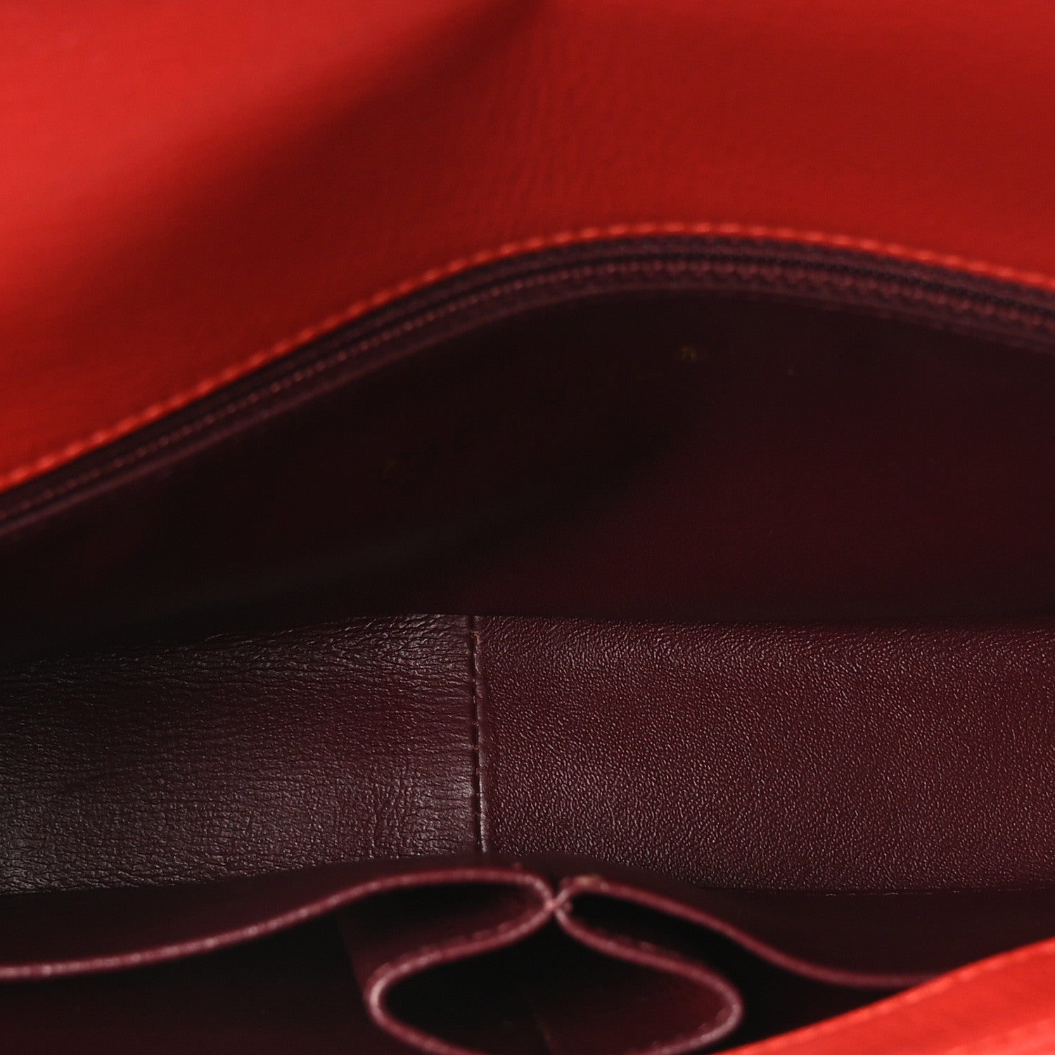 Chanel Shiny Goatskin Diagonal Quilted Small Flap Red