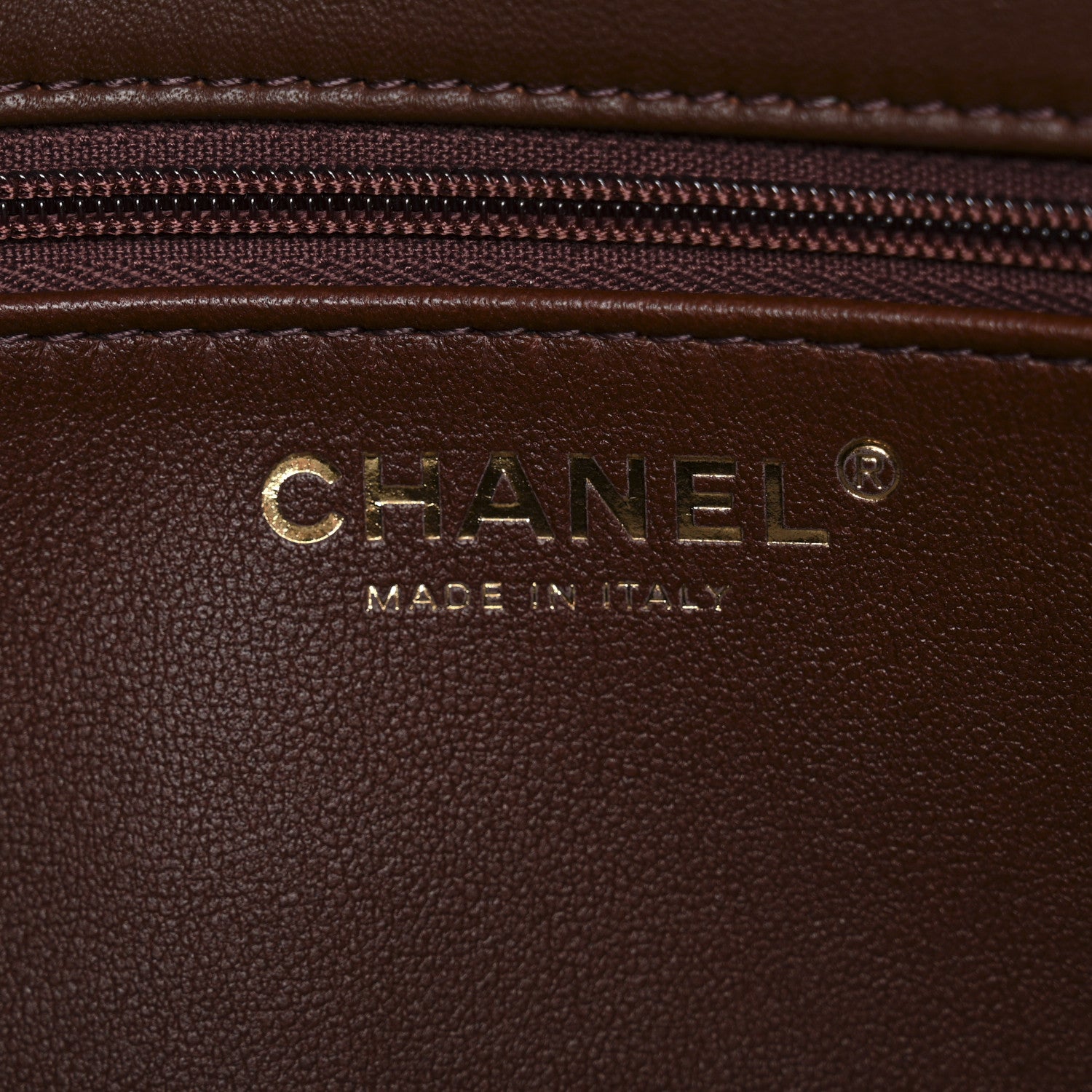 Chanel Shearling Lambskin Quilted Furry Coco Flap Dark Brown Beige