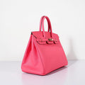 Hermes 35cm Birkin Bag Epsom Leather Rose Lipstick Gold