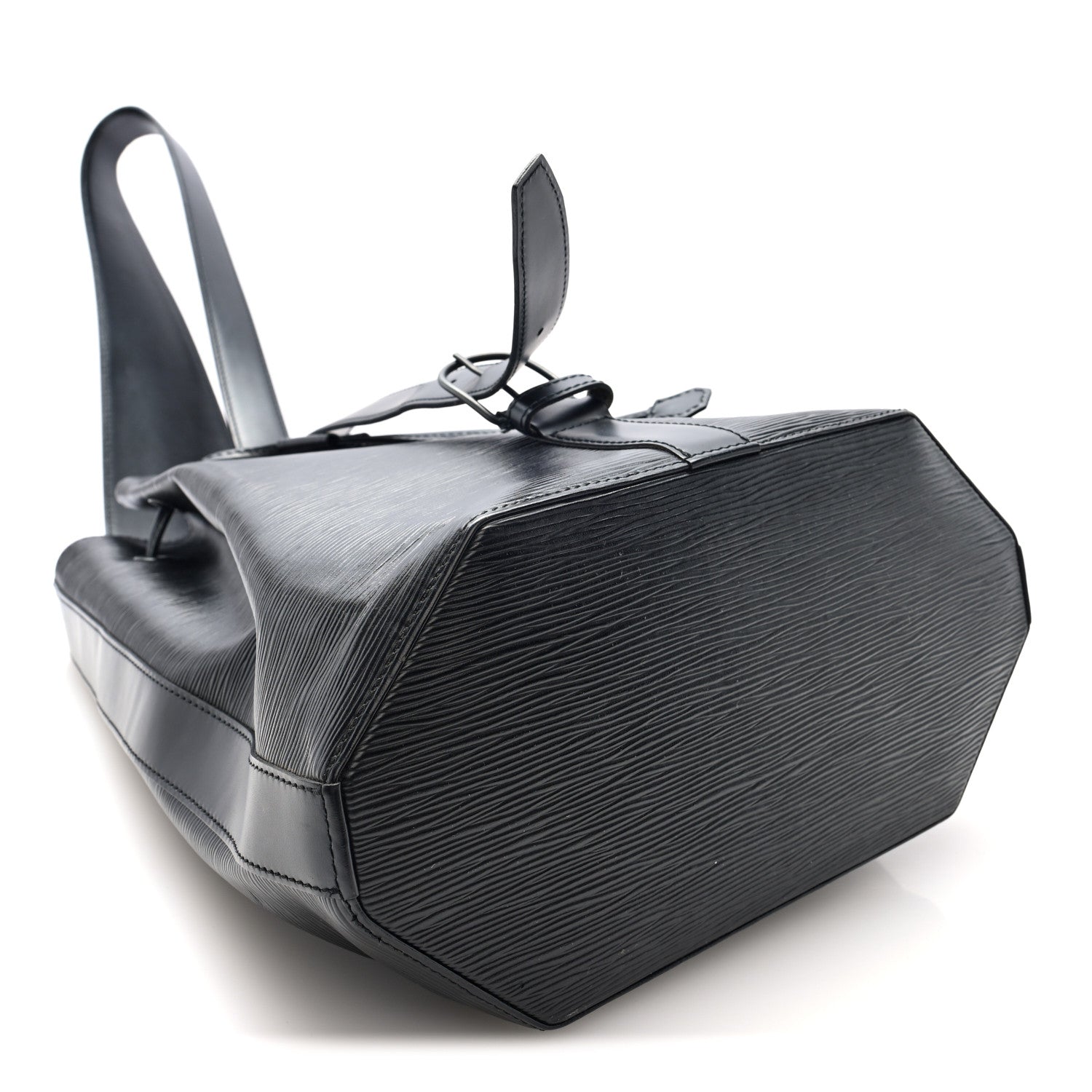 Louis Vuitton Epi Sac a Dos Drawstring Bag Black