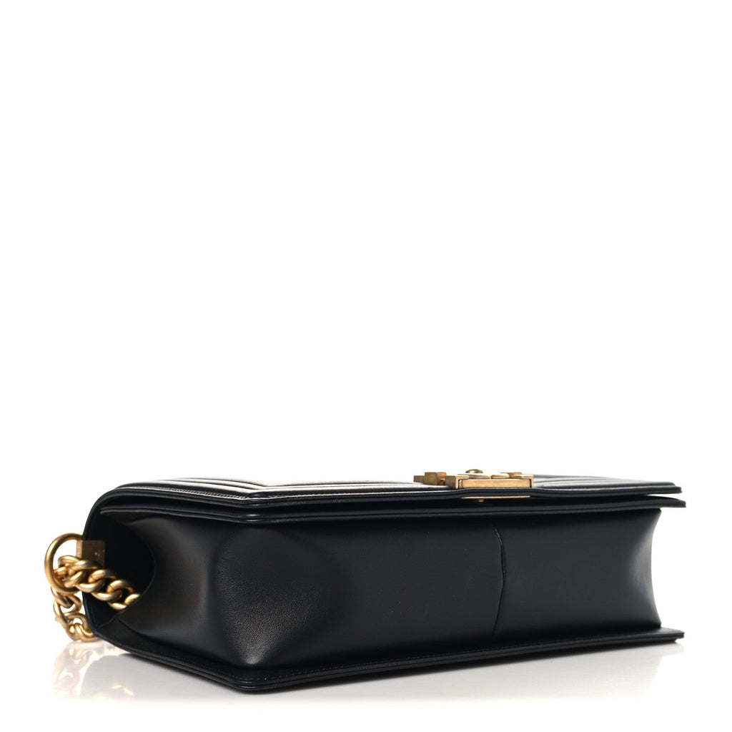 Chanel Calfskin Quilted New Medium Boy Flap Black