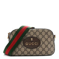 Gucci GG Supreme Monogram Web Neo Vintage Shoulder Bag Beige New Acero Crop
