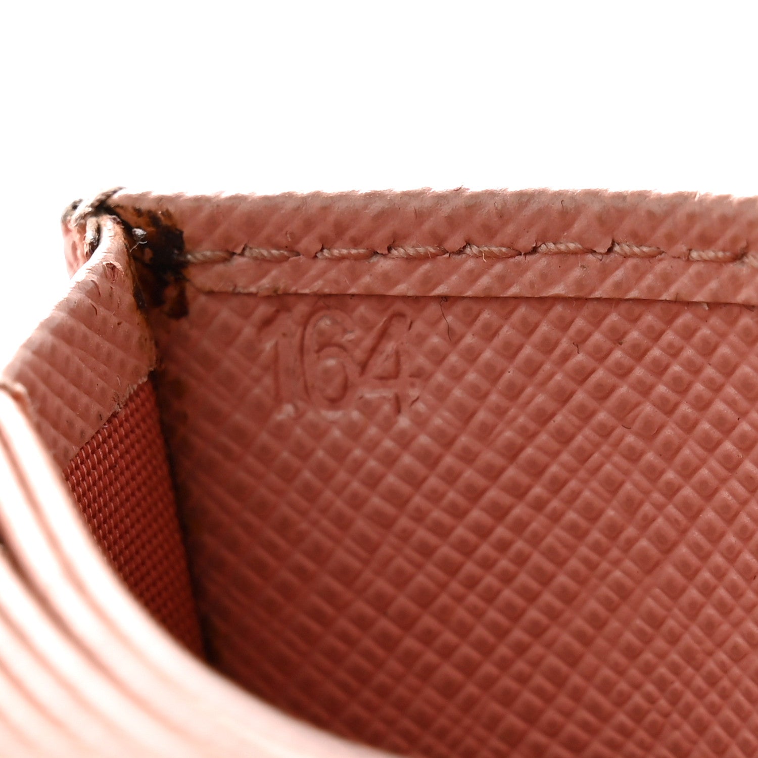 Prada Saffiano Metal Gusseted Card Holder Orchidea